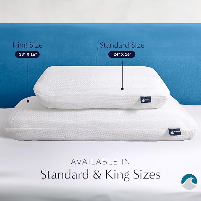 Bluewave Bedding Versalayer Adjustable Memory Foam Bed Pillow - 16 Height Adjustments from 0.75 to 5 Inches - for Stomach, Back, and Side Sleepers (King)