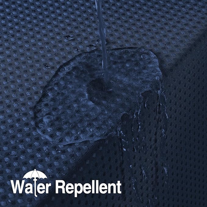 Colorful Star Extra Long Waffle Weave Shower Curtains, 256GSM Heavy Duty Shower Curtain with Snap in Fabric Liner, Hotel Style No Hook Waterproof Bathroom Curtain Set, 72 x 87 Inch, Navy Blue