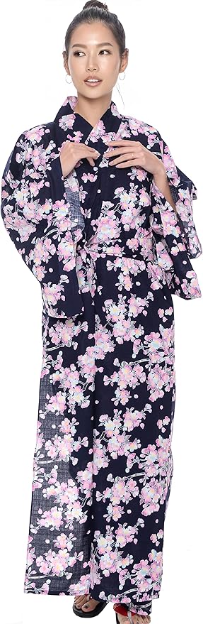 Kimura Jitsugyo Women's Kyoto Traditional Easy Wearing Kawaii Yukata Robe(Japanese Casual Kimono) Set 2