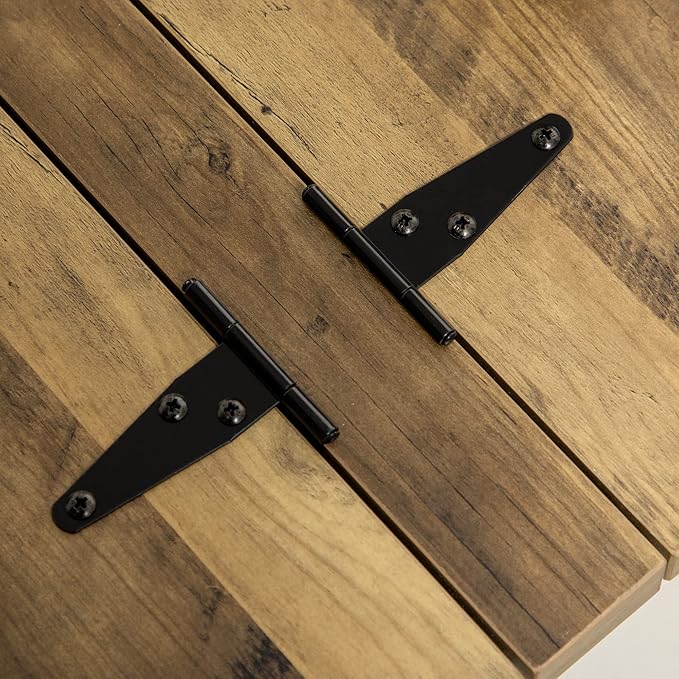 HOMCOM Farmhouse Coffee Table, 31.5" Square Coffee Table with Storage, Living Room Center Table with Hinged Flip Lift Top and Hidden Space, Antique White