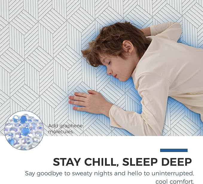 FATHOM Firm Full Mattress 14 Inch Memory Foam Mattress Full Size Bed in a Box for Back Pain Relief and Cool Sleep with Gel Foam and Removeable Fiberglass Free Cover, CertiPUR-US Certified