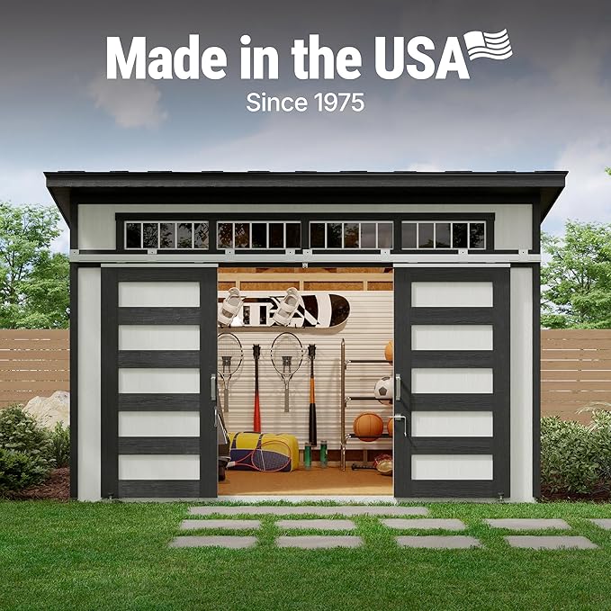 Handy Home Products Palisade 12x8 Do-it-Yourself Wooden Storage Shed with Floor Kit- Does not Include Paint and Roofing Shingles