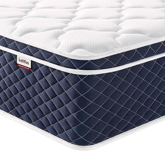 Queen Mattress 14 Inch, Medium Firm Targeted for Side & Back Sleepers, 4 Layer Gel Memory Foam Hybrid Mattress | Cooling Top for Pain Relief & Deep Sleep, Bed in a Box, 100 Night Trial