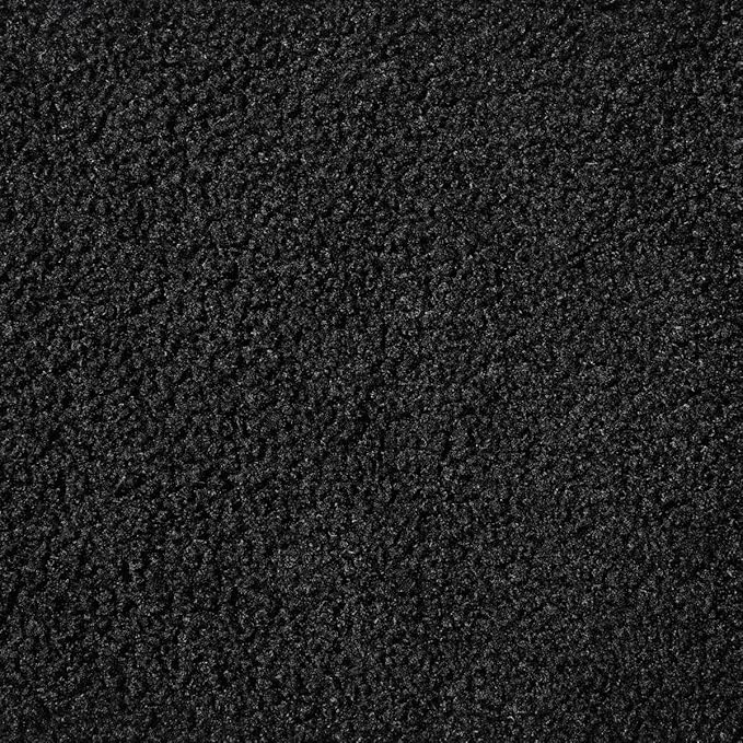 24KF Middle Century Upholstered Foldable Queen/Full Headboard - Modern Boucle Teddy Fabric, Black (6033-Q)