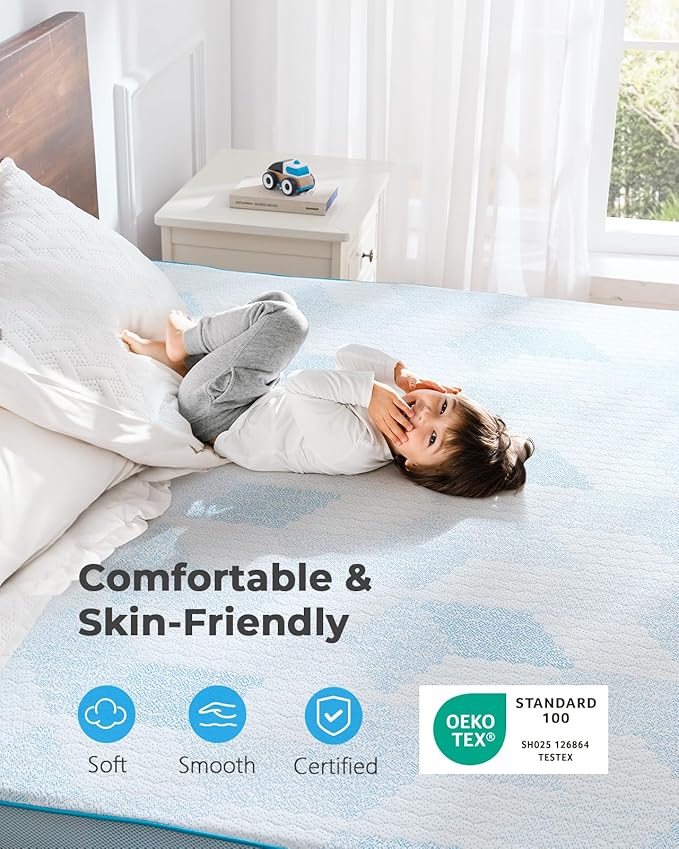 PERLECARE Firm Mattress Topper Full - 3 Inch Cooling Memory Foam Bed Topper for Pressure Relief, Soft and Supportive, Non-Slip Design, Removable and Washable Cover, CertiPUR-US Certified