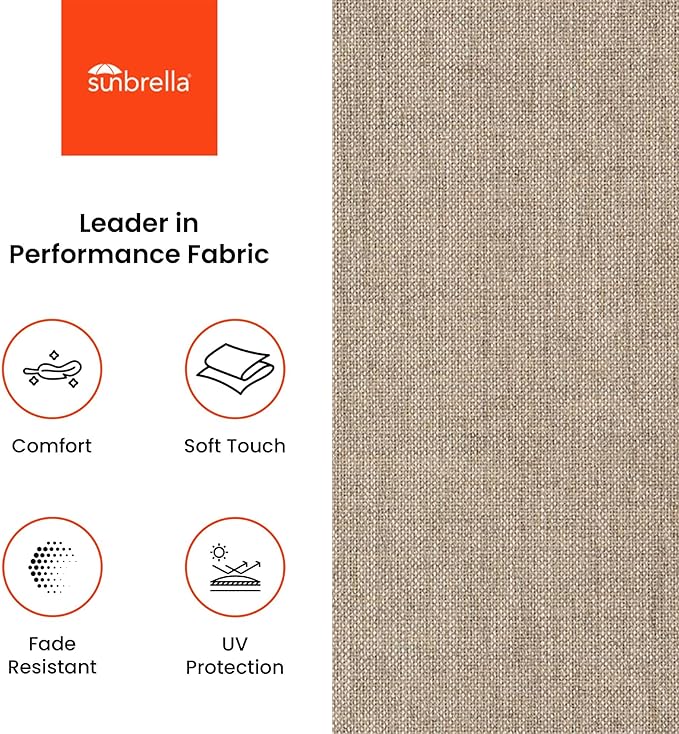 Covers & All Sunbrella Outdoor Throw Pillows, Pack of 2 Water Resistant & UV Fade Resistant Premium Square Throw Pillows (Inserts with Covers) for Indoor & Outdoor Use,18" x 18" Cast Ash