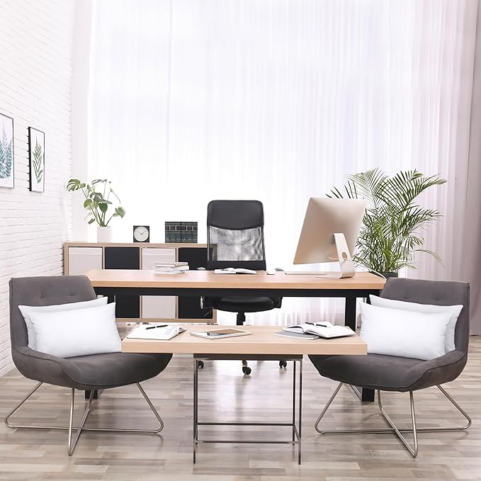 Utopia Bedding Throw Pillows (Set of 4, White), 14 x 20 Inches Pillows for Sofa, Bed and Couch Decorative Stuffer Pillow