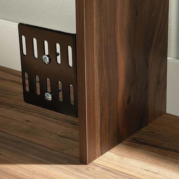 Sauder River Ranch Full/Queen Bookcase Headboard, in Grand Walnut Finish