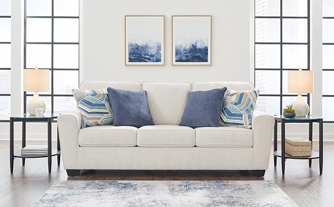Signature Design by Ashley Cashton Casual Sofa for Living Room, White
