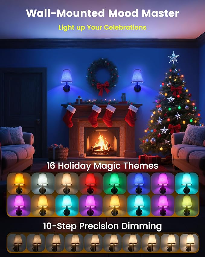 Rechargeable Battery Operated Wall Sconce Set of 2, Wireless LED Wall Lights with Remote & Touch Control, Wall Mounted Lamp Lighting Fixtures Decor for Bedroom Living Room, Matte Black