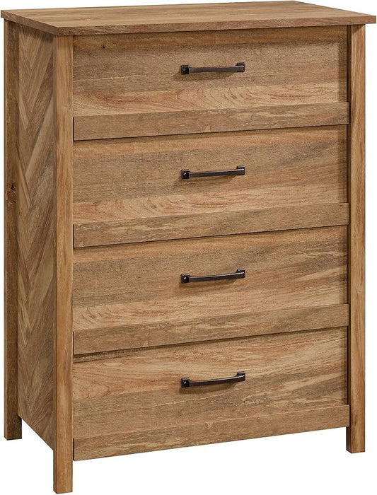 Sauder Cannery Bridge 4-Drawer Chest, L: 31.26" x W: 18.58" x H: 41.5", Sindoori Mango finish