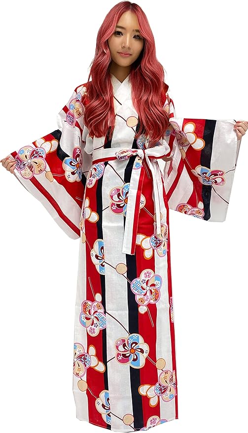 Kimura Jitsugyo Women's Kyoto Traditional Easy Wearing Kawaii Yukata Robe(Japanese Casual Kimono) Set 2