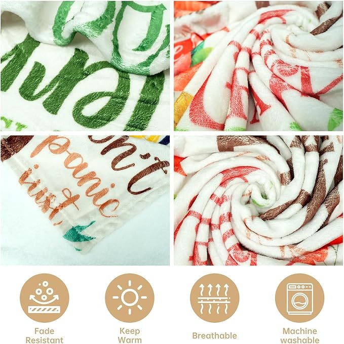 Christian Stuff Gifts for Women Faith-Religious Fluffy Soft Fuzzy Blanket for Bed-Bible Spiritual Verse Blanket for Women 50×60 inches