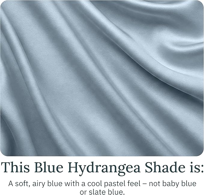 California Design Den Certified Luxury 100% Egyptian Cotton Sheets for Full Size Bed, Deep Pocket Hotel Luxury Bed Sheets Set, Sateen Extra Soft Cooling Bed Sheets for Hot Sleepers (Blue, Full)