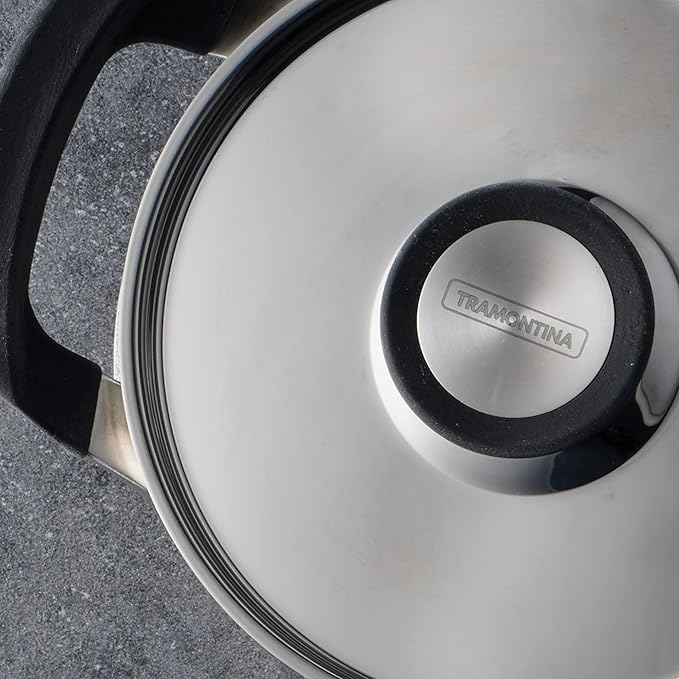 Tramontina Nesting 6 Pc Stainless Steel Tri-Ply Clad Sauce Pan and Stock Pot Set, 80116/048DS