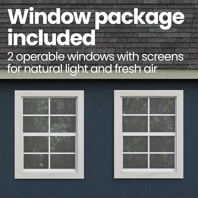 Handy Home Products Scarsdale 10x16 Do-it-Yourself Wooden Storage Shed with Floor Kit- Does not Include Paint or Roofing Shingles