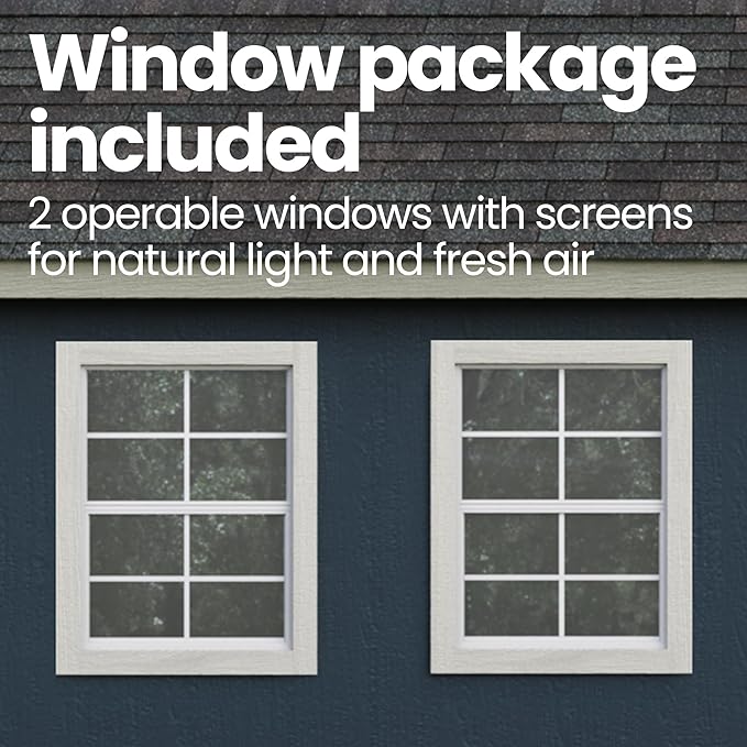 Handy Home Products Scarsdale 12x16 Do-it-Yourself Wooden Storage Shed with Floor Kit- Does not Include Paint or Roofing Shingles