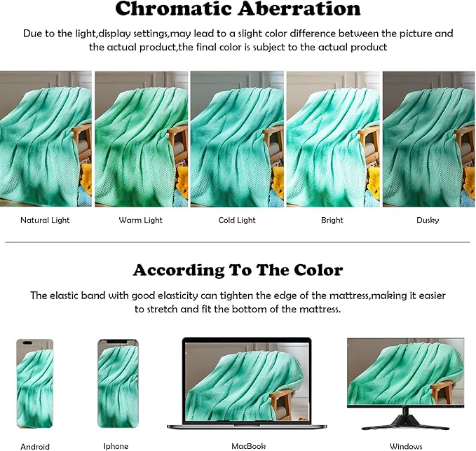 NEWCOSPLAY Super Soft Twin Blanket Aqua Premium Silky Flannel Fleece Leaves Pattern Lightweight Bed Blanket All Season Use (Aqua, Twin(60"x80"))