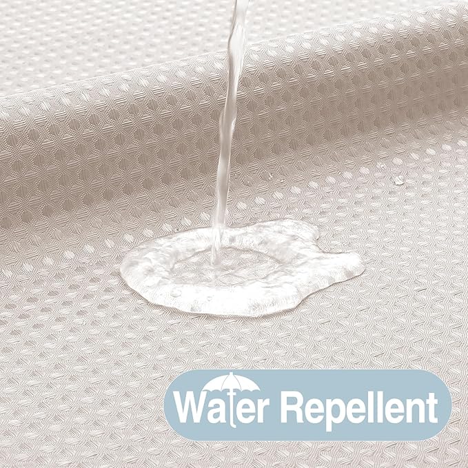 No Hook Shower Curtain with Snap in Fabric Liner, Waffle Weave Heavy Duty Thick Shower Curtains with Mesh Top Window, Hotel Style Waterproof Bathroom Curtain Set, 72 x 75 Inch, Blush Pink