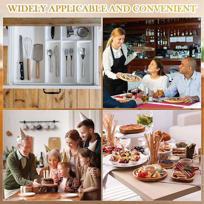 Suzile Acrylic Cutlery Storage Organizer Bin Silverware Caddy Countertop Knife Spoon and Fork Holder Kitchen 3 Section Tableware Storage Box for Cabinet Indoor Home Flatware Dining Room(Black,L)