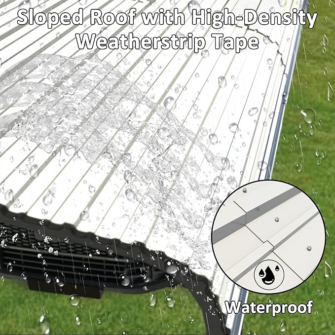 MUPATER 12 x 20 FT Heavy Duty Metal Carport,Garage Car Shelter Shade for Outdoor with Heavier Metal Frame, Carport Canopy with Roof and Bolts for Car, and Boats, Cream White