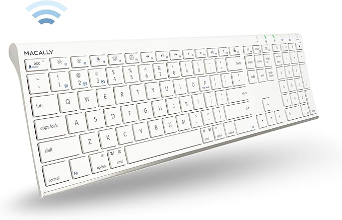 Macally Bluetooth Wireless Keyboard and Mouse Combo for Mac, Fully Apple Compatible