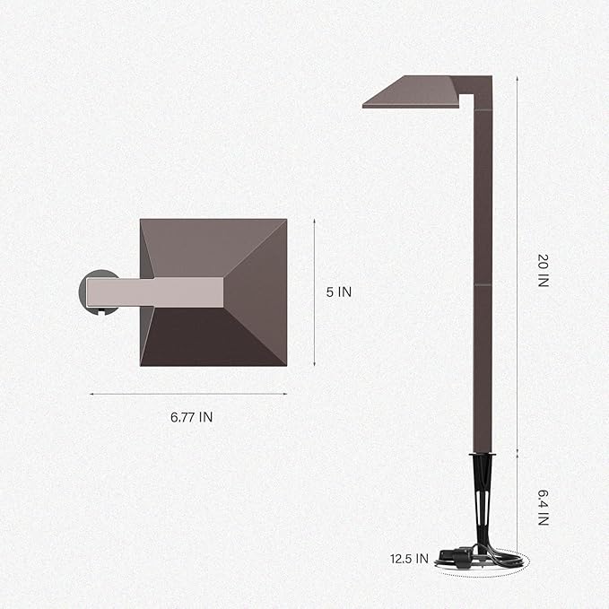 GOODSMANN Low Voltage Landscape Path Lights 0.6W LED Sidewalk Landscape Lighting 22 Lumen Outdoor Electric Walkway & Pathway Lights Wired Bronze Finish 3100K Warm White with Cable Connectors