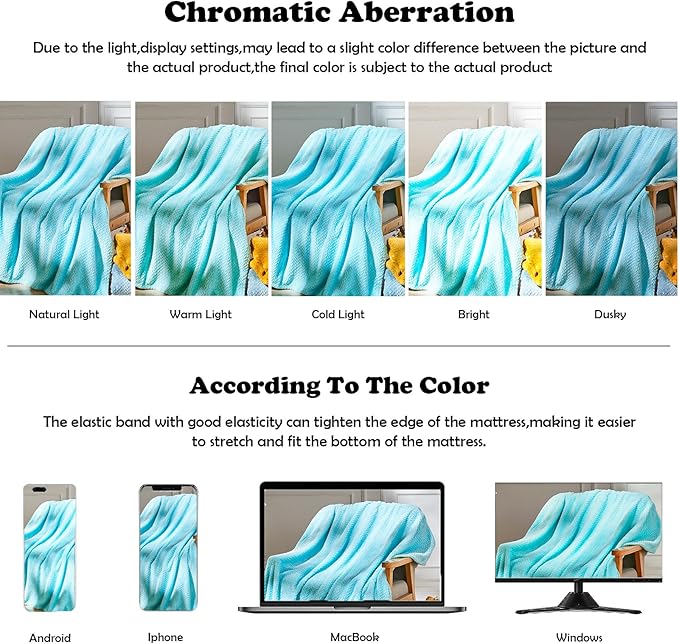 NEWCOSPLAY Super Soft King Blanket Turquoise Premium Silky Flannel Fleece Leaves Pattern Lightweight Bed Blanket All Season Use (Turquoise, King(90"x110"))