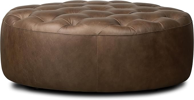 POLY & BARK Ascot Ottoman in Cocoa Brown