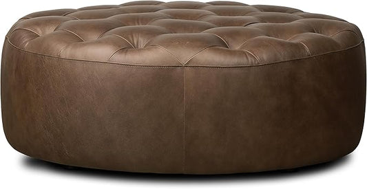 POLY & BARK Ascot Ottoman in Cocoa Brown