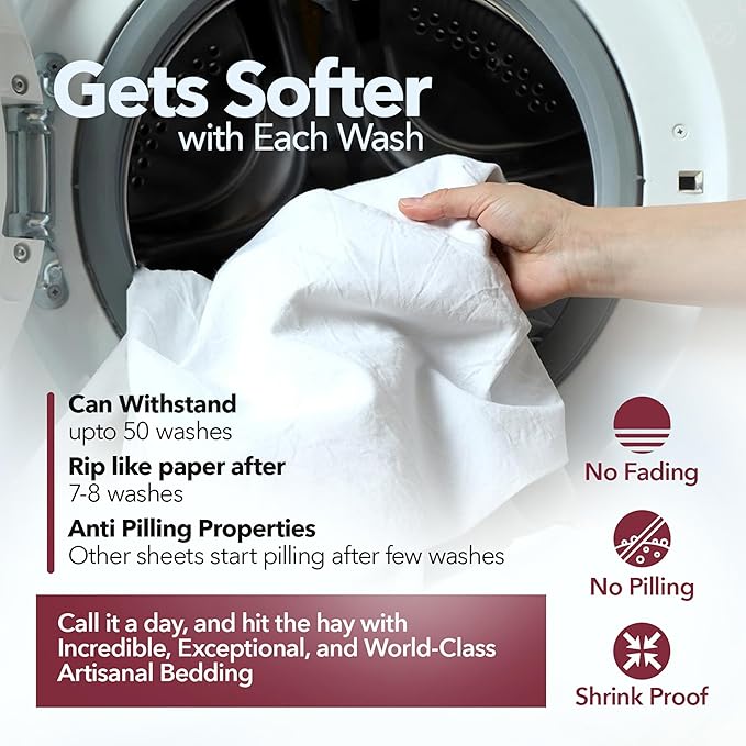 TEXAS LINEN CO. 100% Egyptian Cotton Sheets Queen Size Bed Set - 6 PC 800 High Thread Count Egyptian Cotton Queen Sheet Set (Ivory) Soft, Cooling, 16" Deep Pocket Sateen Weave Luxury Hotel Bedsheet