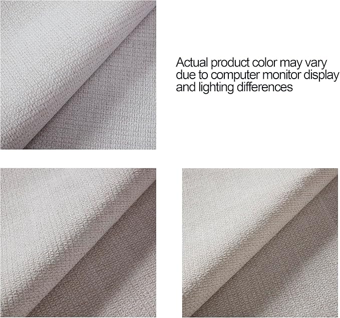 54" Tall Headboard Bed Frame with Chenille Upholstery, High Wingback Platform Bed, Sturdy Metal Foundation and Solid Wood Feet (Textured Ivory, Queen (U.S. Standard))