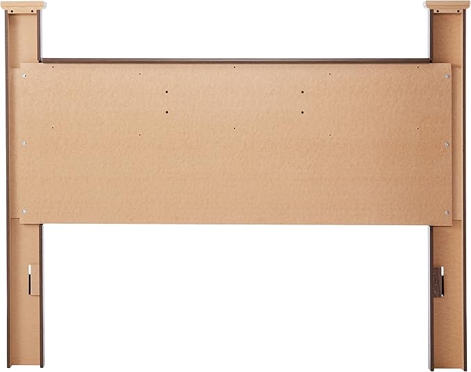 Signature Design by Ashley Juararo Rustic Poster Headboard ONLY, King/California, Weathered Brown
