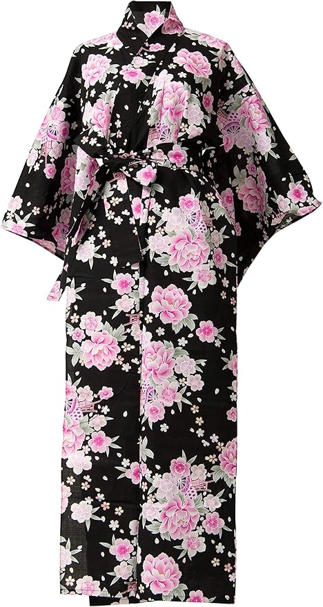 Kimura Jitsugyo Women's Kyoto Traditional Easy Wearing Kawaii Yukata Robe(Japanese Casual Kimono) Set 2