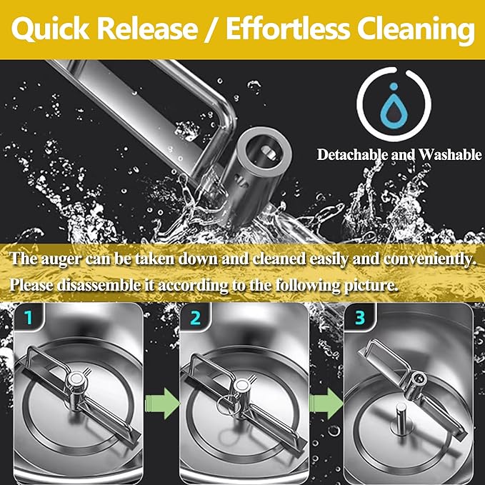 Stainless Steel Dough Mixer Machine Detachable Basin Type Dough Mixing Machine 8KG Capacity 110V Bidirectional Rotation Flour Mixer with Timing Function Suitable for Household Commercial Use