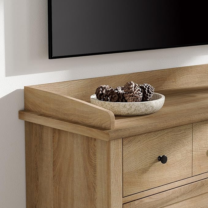 WAMPAT 12 Drawers Dresser for Bedroom, Set of 2 Farmhouse Dressers with 6 Drawers, Light Wood Kids Dresser for Closet, Wide Dressers Organizer for Living Room & Hallway, Oak