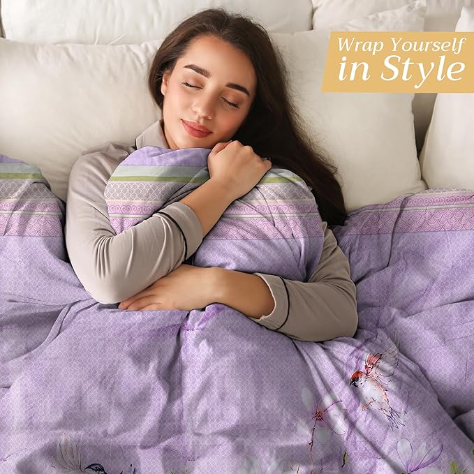 Maison d' Hermine Throw Blanket for Couch Lightweight Soft Warm Breathable Cotton Throw Blankets for Bed Girls Boys Women Men Gifts Sofa Travel Living Room Chair Bedding (50"x60", Magnolia Mornings)