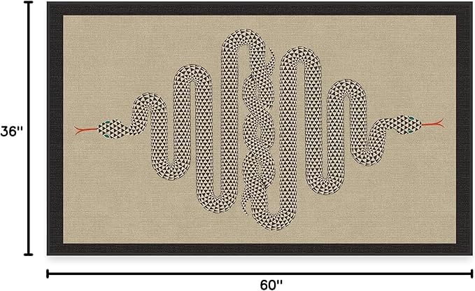 RUGGABLE x Jonathan Adler Machine Washable Modern Area Rug – Venom Neutral 3x5, Stain-Resistant, Non-Slip – Small Rugs for Living Room, Bedroom, Hallway, Entryway & Office–with Cushioned Pad