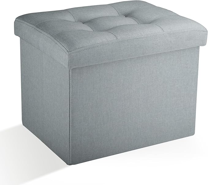 Ottoman Storage Ottoman Foot Rest Stool Foldable Bench with Storage Student Dormitory Bedroom and Entryway 17 X 13 X 13