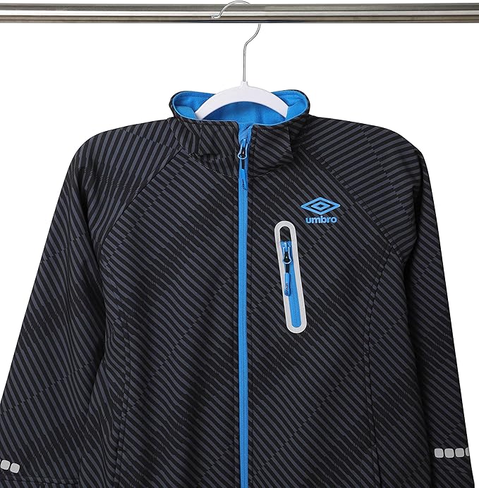 Finnhomy Heavy Duty 50 Pack Plastic Hangers, Clothes Hangers with New Generation Non-Slip Pads,Space Saving Easy Slide Organizer for Bedroom Closet, Great for Shirts, Pants, White