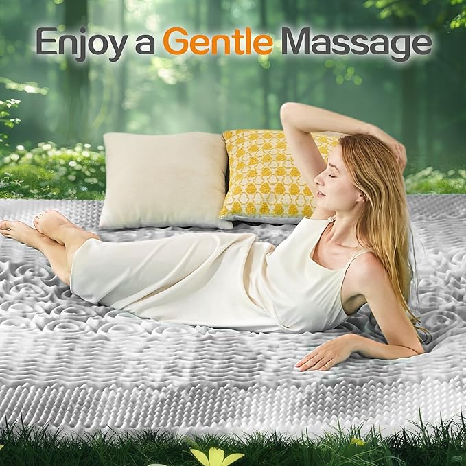 SINWEEK 1.5 Inch Mattress Topper 5-Zone Memory Foam Mattress Topper Pressure Relieve Soft Mattress Pad, CertiPUR-US Certified, King Size, Gray