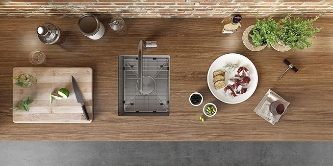 Ruvati 15 inch Undermount Bar Prep 16 Gauge Kitchen Sink Round Corners Stainless Steel Single Bowl - RVH7015