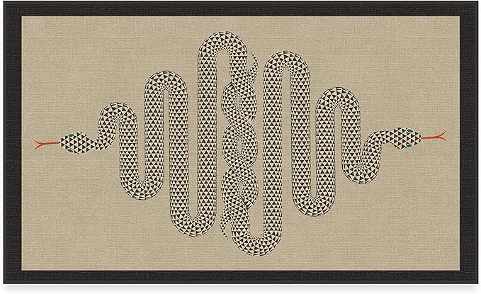 RUGGABLE x Jonathan Adler Machine Washable Modern Area Rug – Venom Neutral 3x5, Stain-Resistant, Non-Slip – Small Rugs for Living Room, Bedroom, Hallway, Entryway & Office–with Cushioned Pad