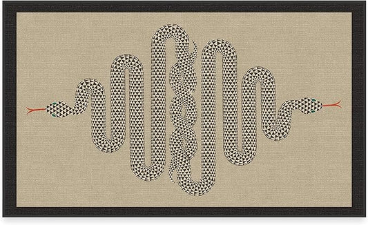 RUGGABLE x Jonathan Adler Machine Washable Modern Area Rug – Venom Neutral 3x5, Stain-Resistant, Non-Slip – Small Rugs for Living Room, Bedroom, Hallway, Entryway & Office–with Cushioned Pad