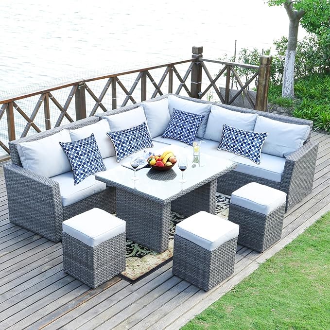 Outdoor Throw Pillows - Decorative Pillows with Insert Included Set of 2 Outdoor Pillows for Patio Furniture 18x18 Inch