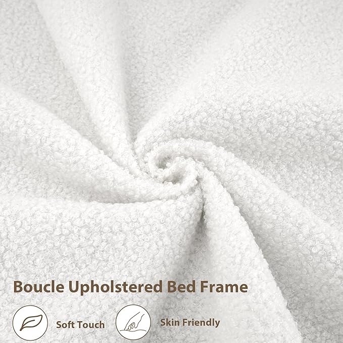 GarveeHome Upholstered Twin Bed Frame with 2-Tier Storage Headboard, LED Platform Bed with Charging Station and Drawer for Kids/Girls/Boys, Heavy Duty Metal Support, No Box Spring Needed, Beige