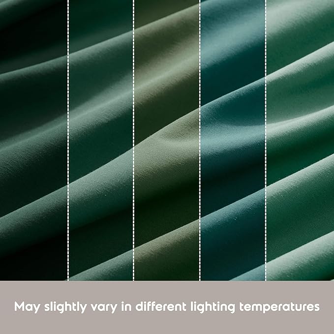 Nestl King Sheet Set - Luxury 1800 Ultra-Soft Microfiber King Bed Sheets - Double Brushed - Deep Pockets - Easy Fit - 4 Piece Set - Bedding Sheets & Pillowcases (King, Dark Green)