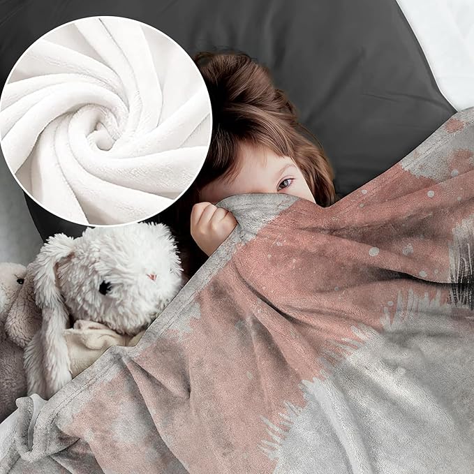 Panda Blanket for Boys Girls Teen, Flannel Panda Blankets Gifts, Pink Panda Throw Blanket for Sofa Couch Bed Living Room Soft Warm Cozy Panda Decor 40" x 50"