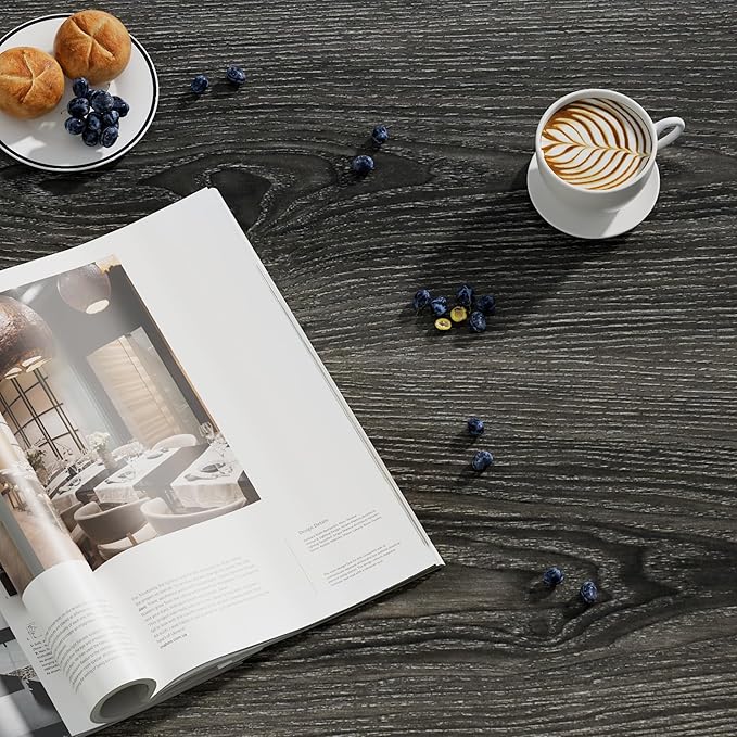 Coffee Table, 2 Tier Coffee Tables for Living Room, Round Coffee Table with Storage, Floor Table for Bedroom, Home Office, Rustic Brown (27.6" D x 18.1" H)