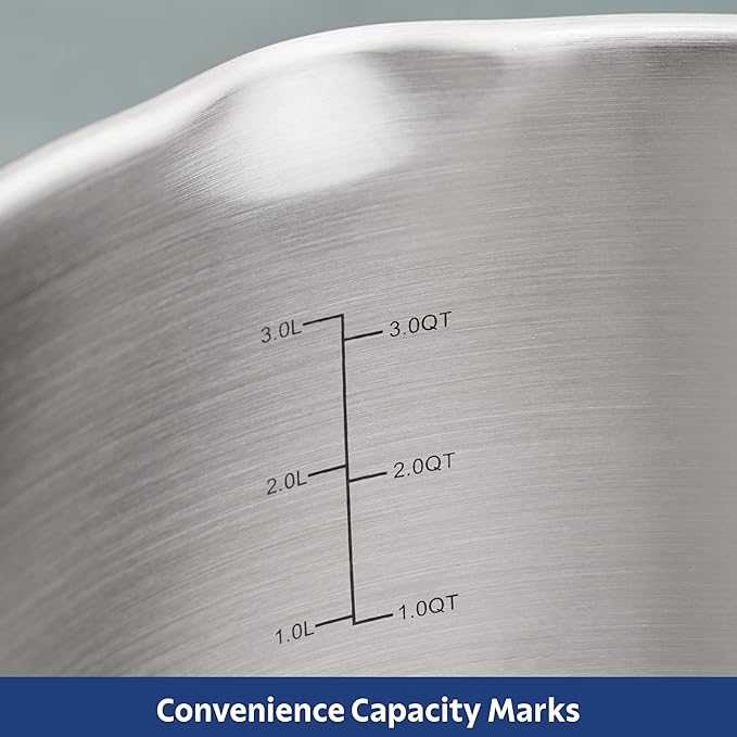 Tramontina Tempo Tri-Ply Base Stainless Steel 5-Quart Dutch Oven Pot with Glass Lid, Induction-Ready, Oven-Safe, Dishwasher-Safe